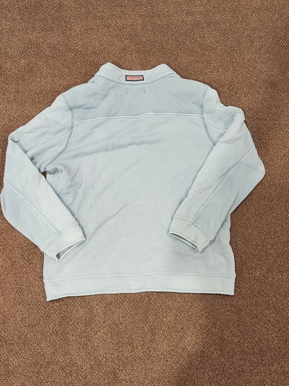 Vineyard Vines Light Blue Quarter-Zip Pullover - Picture 5 of 5